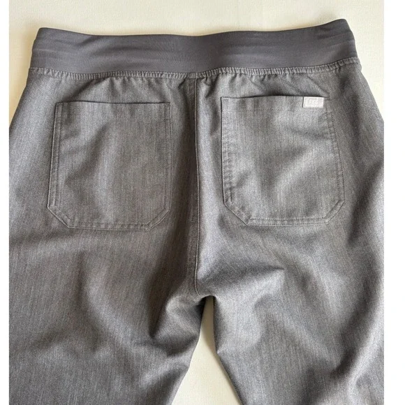 FIGS Technical Collection Scrub Pants Charcoal Grey Teal Drawstring S/T T21003T - Picture 8 of 8